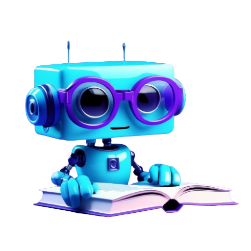 Lingüito - Mascota de LinguAI, un pequeño robot con gafas que representa la fusión entre humanidades y tecnología